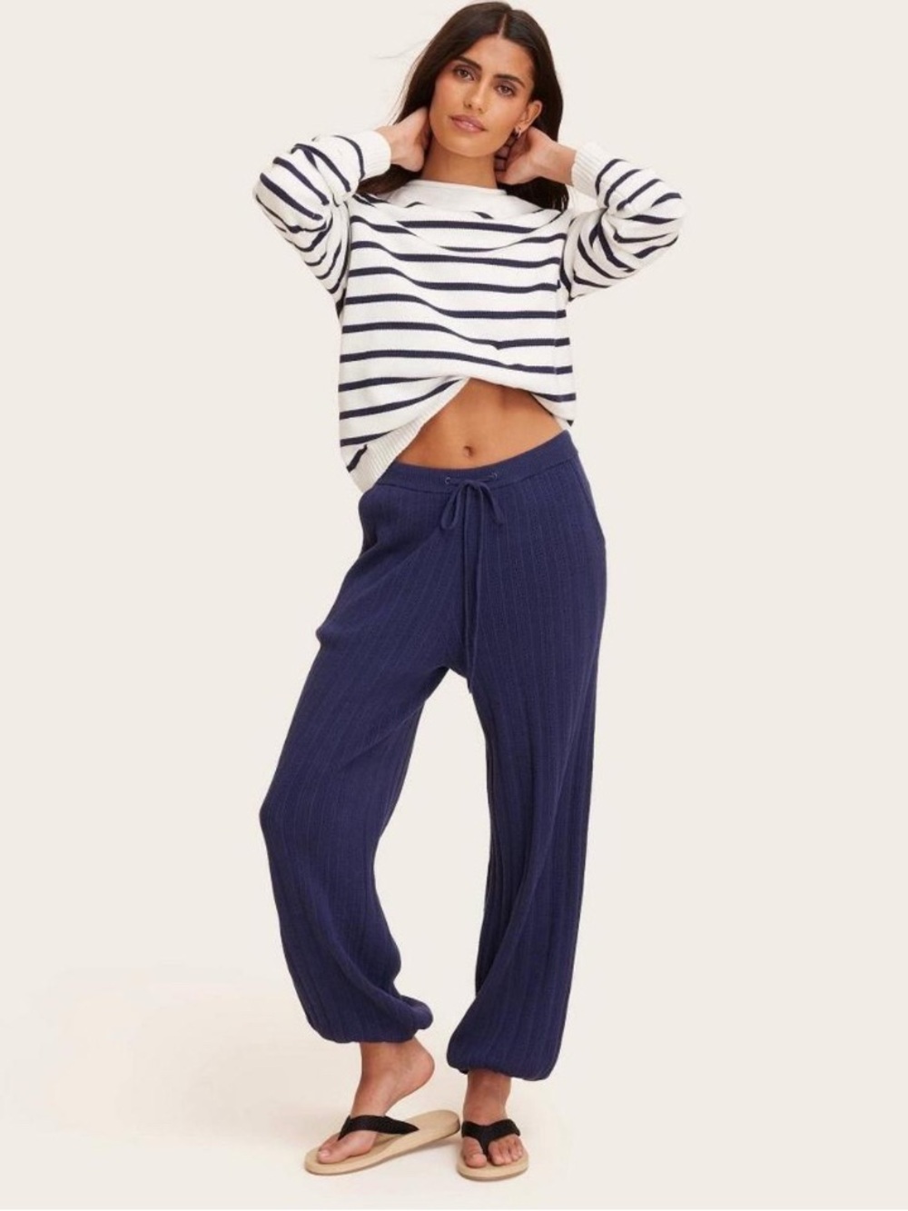Target x Parke Limited Edition sweater balloon sweatpants in navy